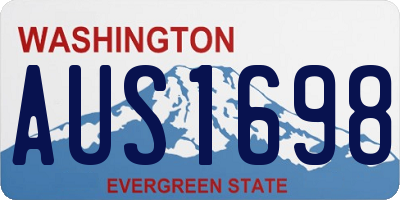 WA license plate AUS1698