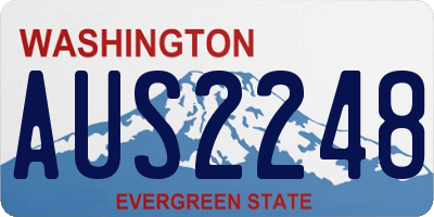 WA license plate AUS2248