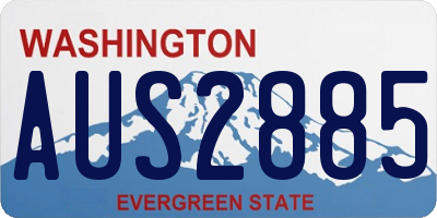 WA license plate AUS2885