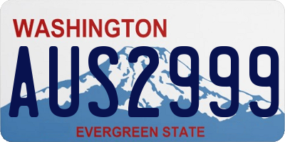 WA license plate AUS2999