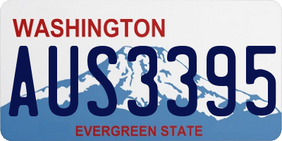WA license plate AUS3395