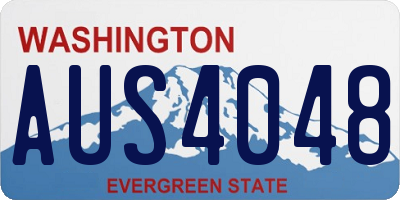 WA license plate AUS4048