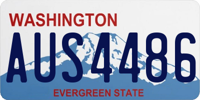 WA license plate AUS4486