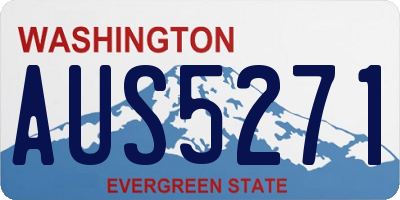 WA license plate AUS5271