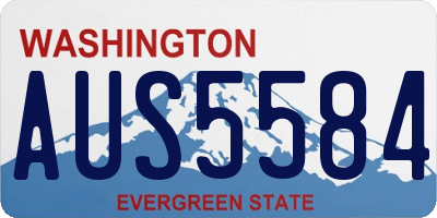 WA license plate AUS5584