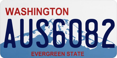 WA license plate AUS6082