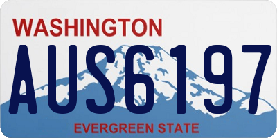 WA license plate AUS6197