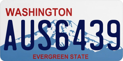 WA license plate AUS6439