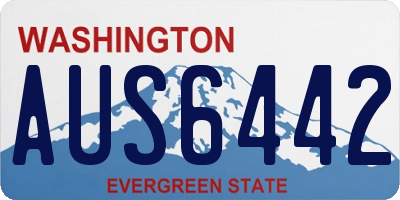 WA license plate AUS6442