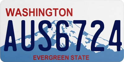 WA license plate AUS6724