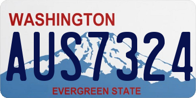 WA license plate AUS7324