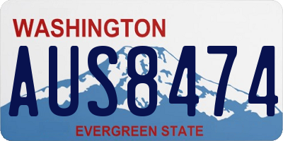 WA license plate AUS8474