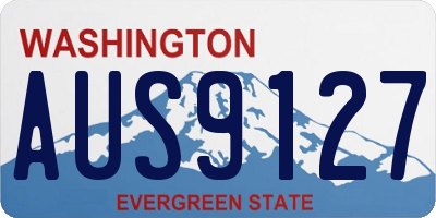 WA license plate AUS9127