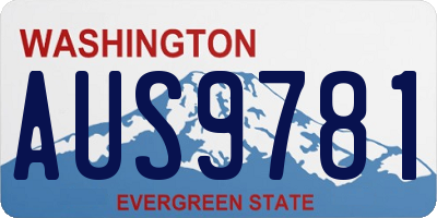 WA license plate AUS9781