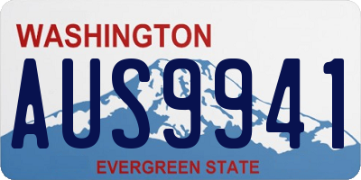 WA license plate AUS9941