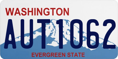 WA license plate AUT1062