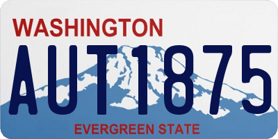 WA license plate AUT1875