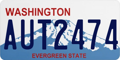 WA license plate AUT2474