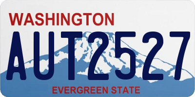 WA license plate AUT2527