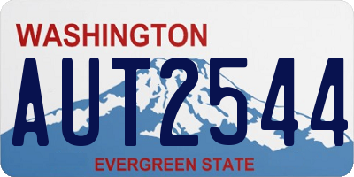 WA license plate AUT2544