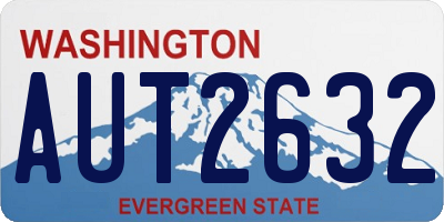 WA license plate AUT2632