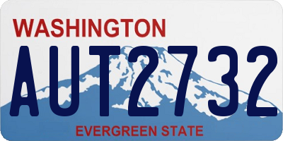 WA license plate AUT2732