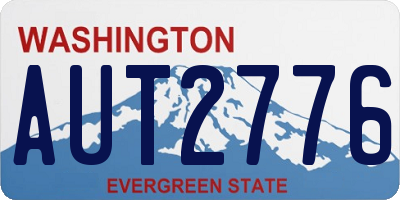 WA license plate AUT2776