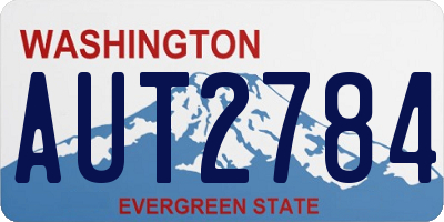 WA license plate AUT2784