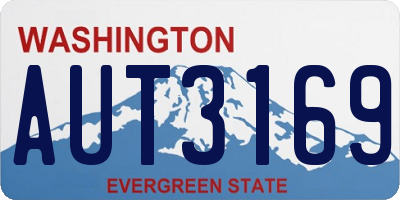 WA license plate AUT3169