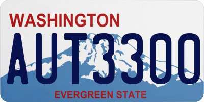 WA license plate AUT3300