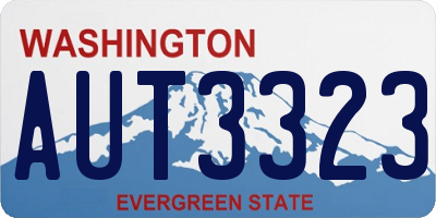 WA license plate AUT3323