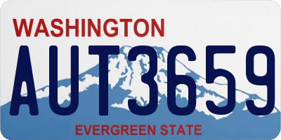 WA license plate AUT3659