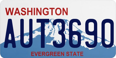 WA license plate AUT3690