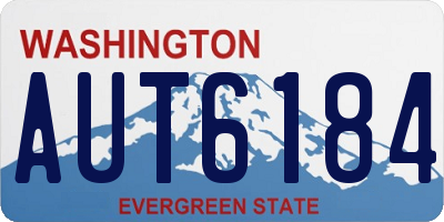WA license plate AUT6184