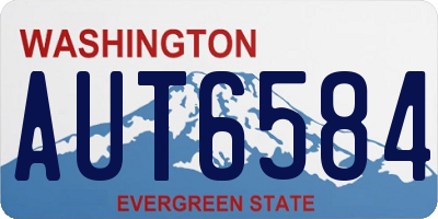 WA license plate AUT6584