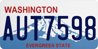 WA license plate AUT7598