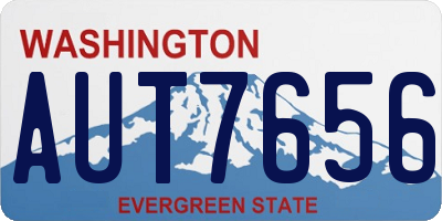 WA license plate AUT7656