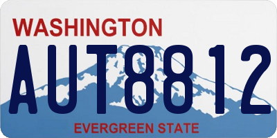 WA license plate AUT8812