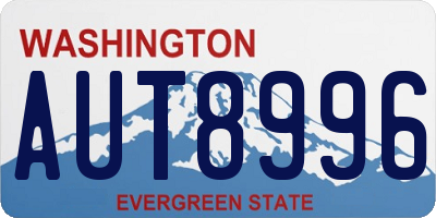 WA license plate AUT8996