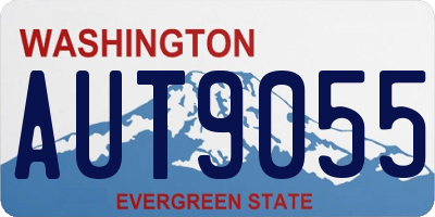 WA license plate AUT9055