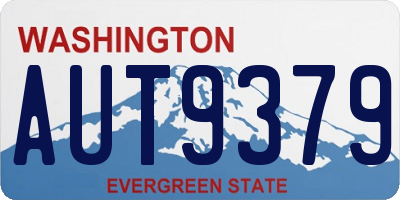 WA license plate AUT9379