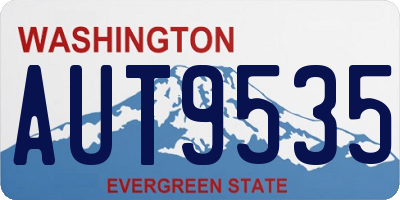 WA license plate AUT9535