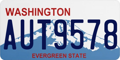 WA license plate AUT9578