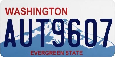 WA license plate AUT9607