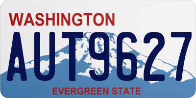 WA license plate AUT9627