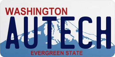 WA license plate AUTECH