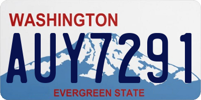 WA license plate AUY7291