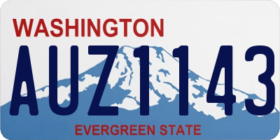WA license plate AUZ1143