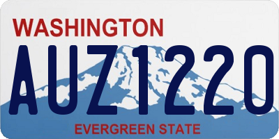 WA license plate AUZ1220