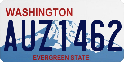 WA license plate AUZ1462